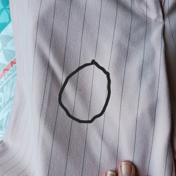 Pink pinstripe capris - Picture 8 of 8